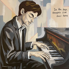 Only the Keys Know. Contemporary Figurative Music Art