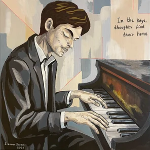 Only the Keys Know. Contemporary Figurative Music Art