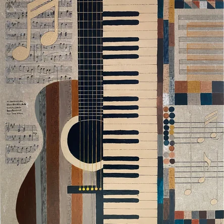 Musical Mosaic with Guitar and Piano