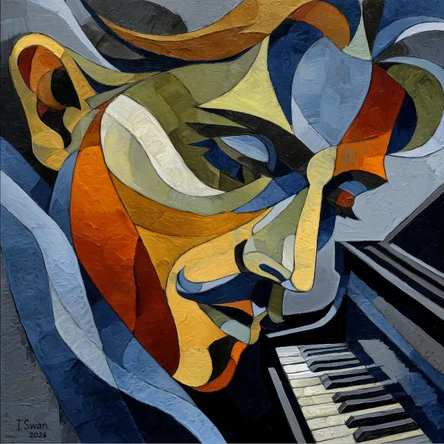 Modern Piano Portrait
