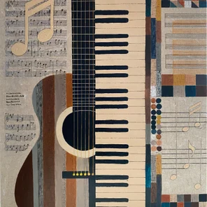 Musical Mosaic with Guitar and Piano